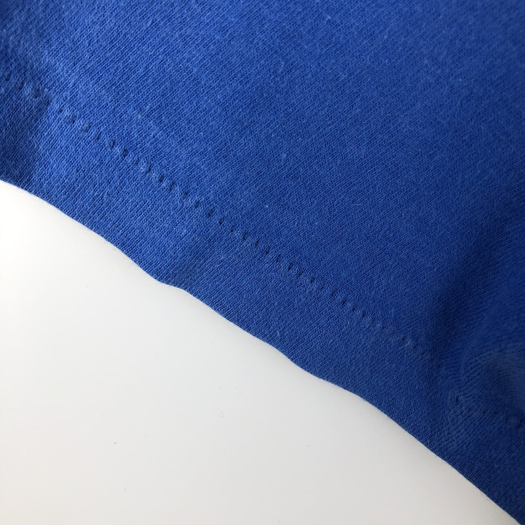 90'S Hanes BEEFY-T Printed T-shirt Made in USA Men's XL Vintage cotton blue type Vintage Second Hand