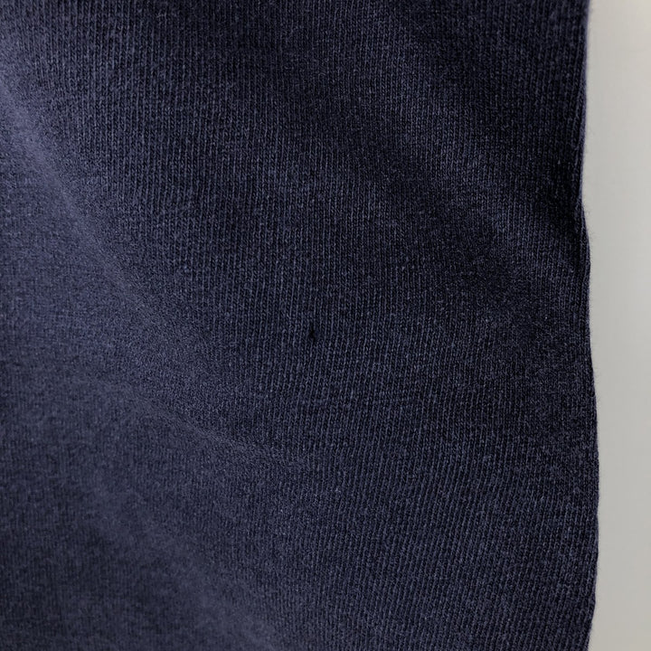 ~90'S Fruit of the Loom Print T-Shirt, Made in USA, Men's XL equivalent, Vintage cotton navy blue type Vintage Second Hand