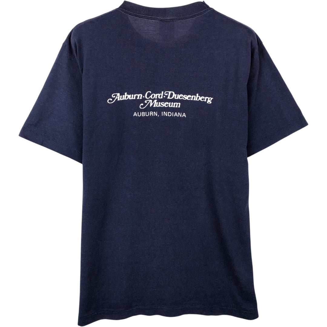 70'S Logo Seven Duesenberg Model J Advertising T-Shirt, Made in USA, Men's Size M (approx.), Vintage cotton navy blue type Vintage Second Hand