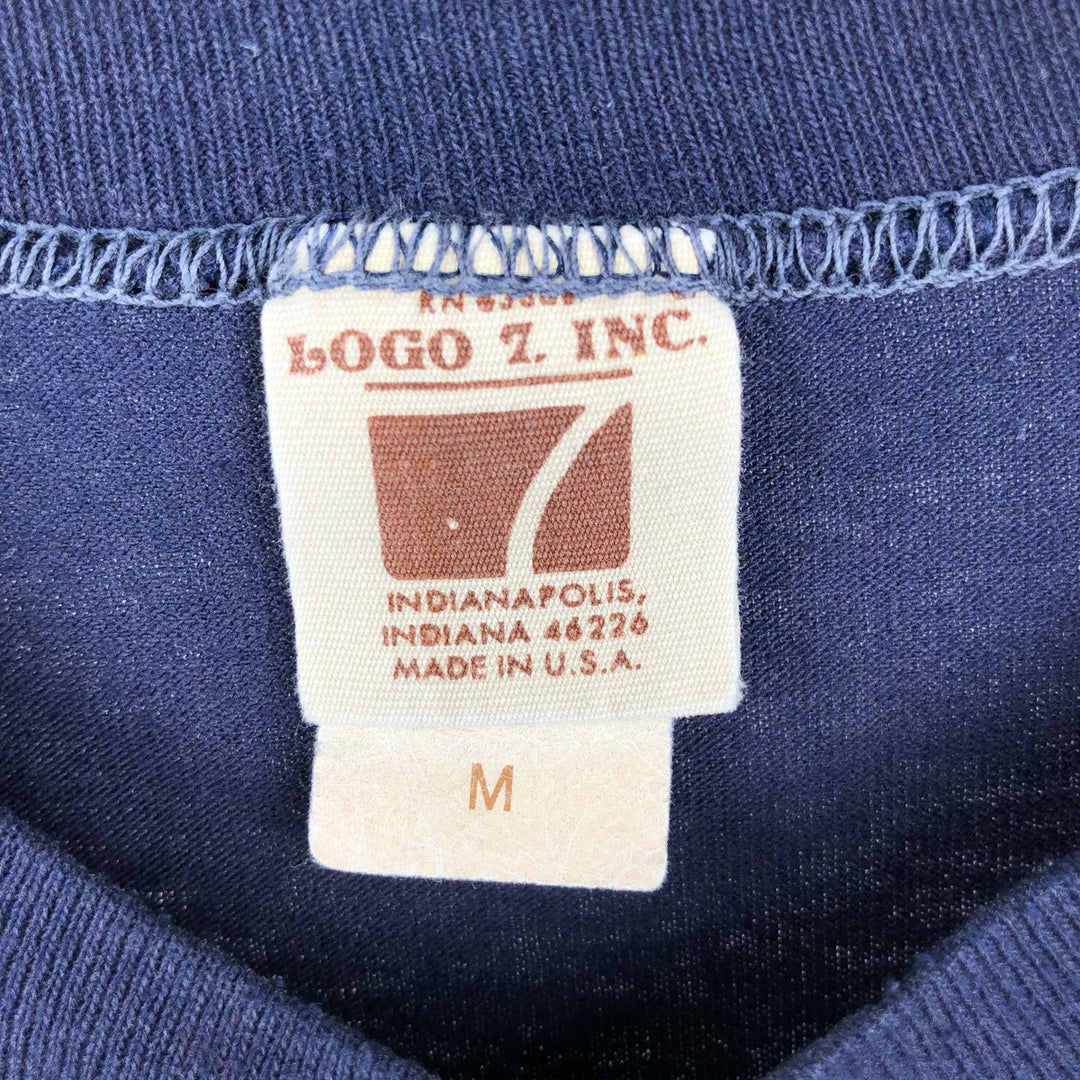 70'S Logo Seven Duesenberg Model J Advertising T-Shirt, Made in USA, Men's Size M (approx.), Vintage cotton navy blue type Vintage Second Hand