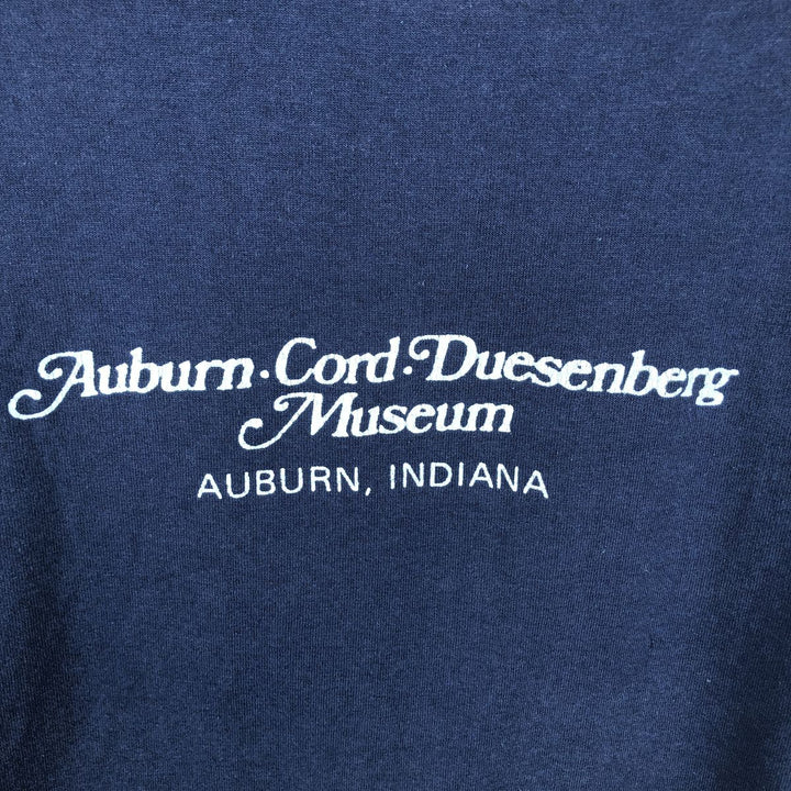 70'S Logo Seven Duesenberg Model J Advertising T-Shirt, Made in USA, Men's Size M (approx.), Vintage cotton navy blue type Vintage Second Hand