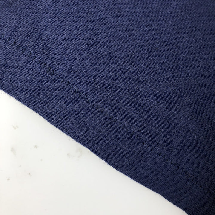 90'S Hanes HEAVYWEIGHT 50 cotton navy blue type Vintage Second Hand