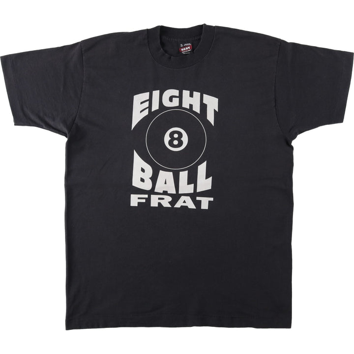 90'S Fruit of the Loom Best Printed T-shirt, Made in USA, Men's XL, Vintage cotton black type Vintage Second Hand