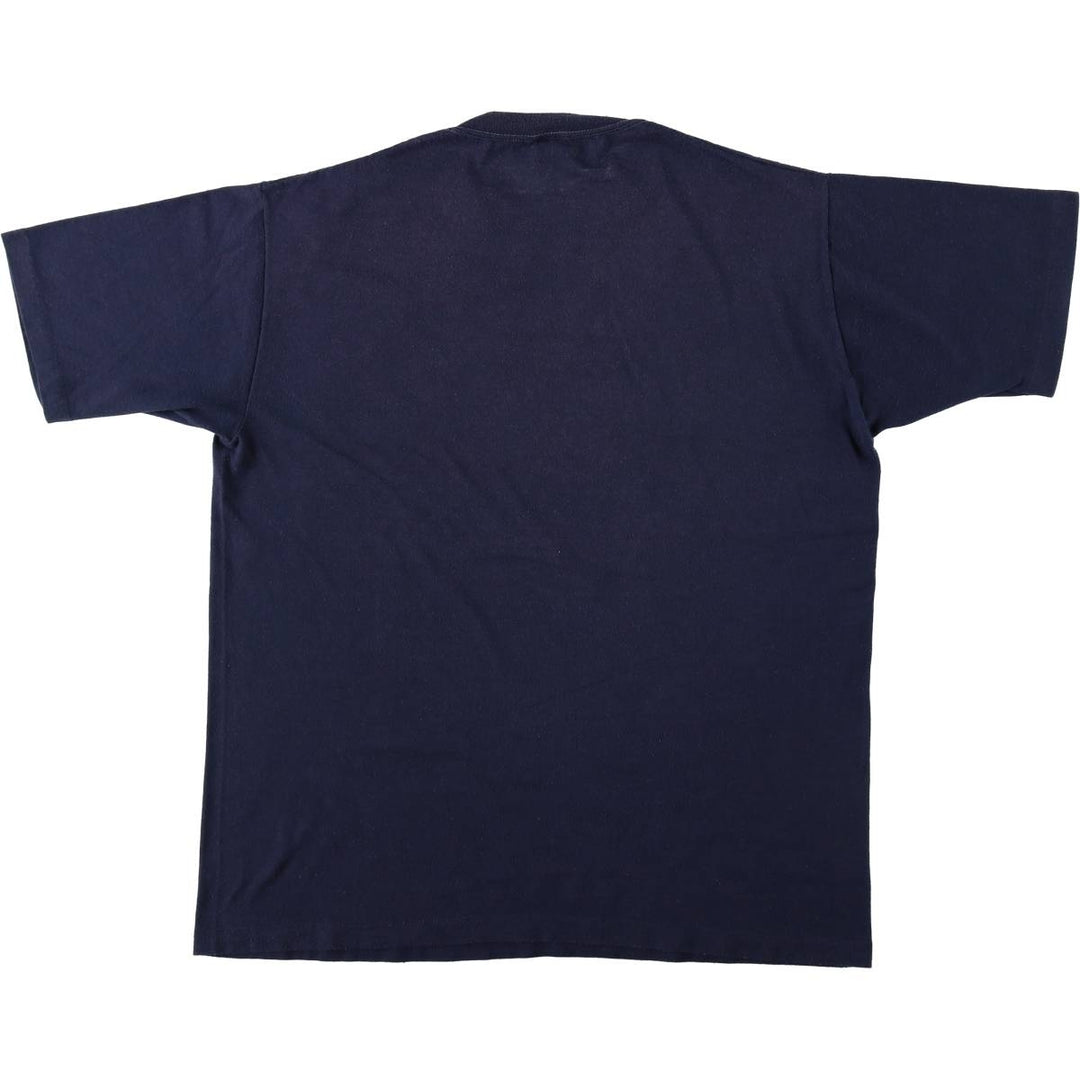 ~90'S Sportswear Scott's Tackle Shop Print T-Shirt, Made in USA, Men's Size L (approx.), Vintage polyester navy blue type Vintage Second Hand