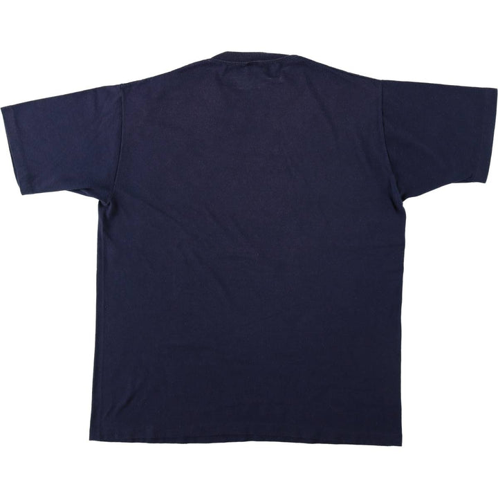 ~90'S Sportswear Scott's Tackle Shop Print T-Shirt, Made in USA, Men's Size L (approx.), Vintage polyester navy blue type Vintage Second Hand