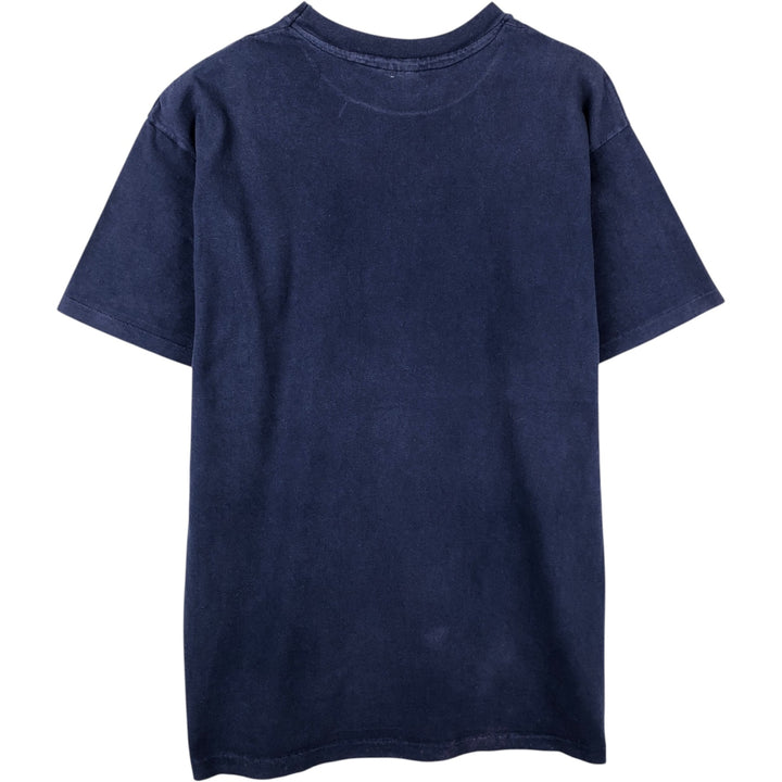 Vintage 80'S Hanes BEEFY-T Blue Tag Printed T-Shirt Made in USA Men's XL cotton navy blue type Vintage Second Hand