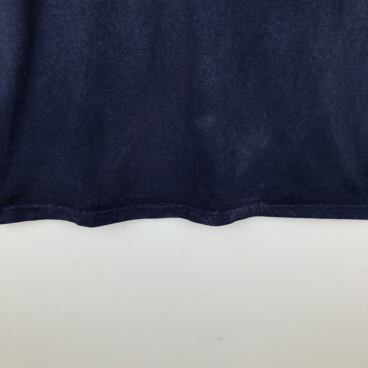 Vintage 80'S Hanes BEEFY-T Blue Tag Printed T-Shirt Made in USA Men's XL cotton navy blue type Vintage Second Hand