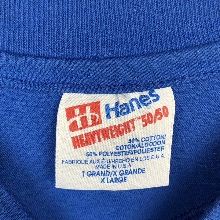 90'S Hanes HEAVYWEIGHT 50 cotton blue type Vintage Second Hand