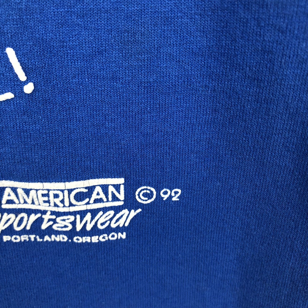 90'S Hanes HEAVYWEIGHT 50 cotton blue type Vintage Second Hand