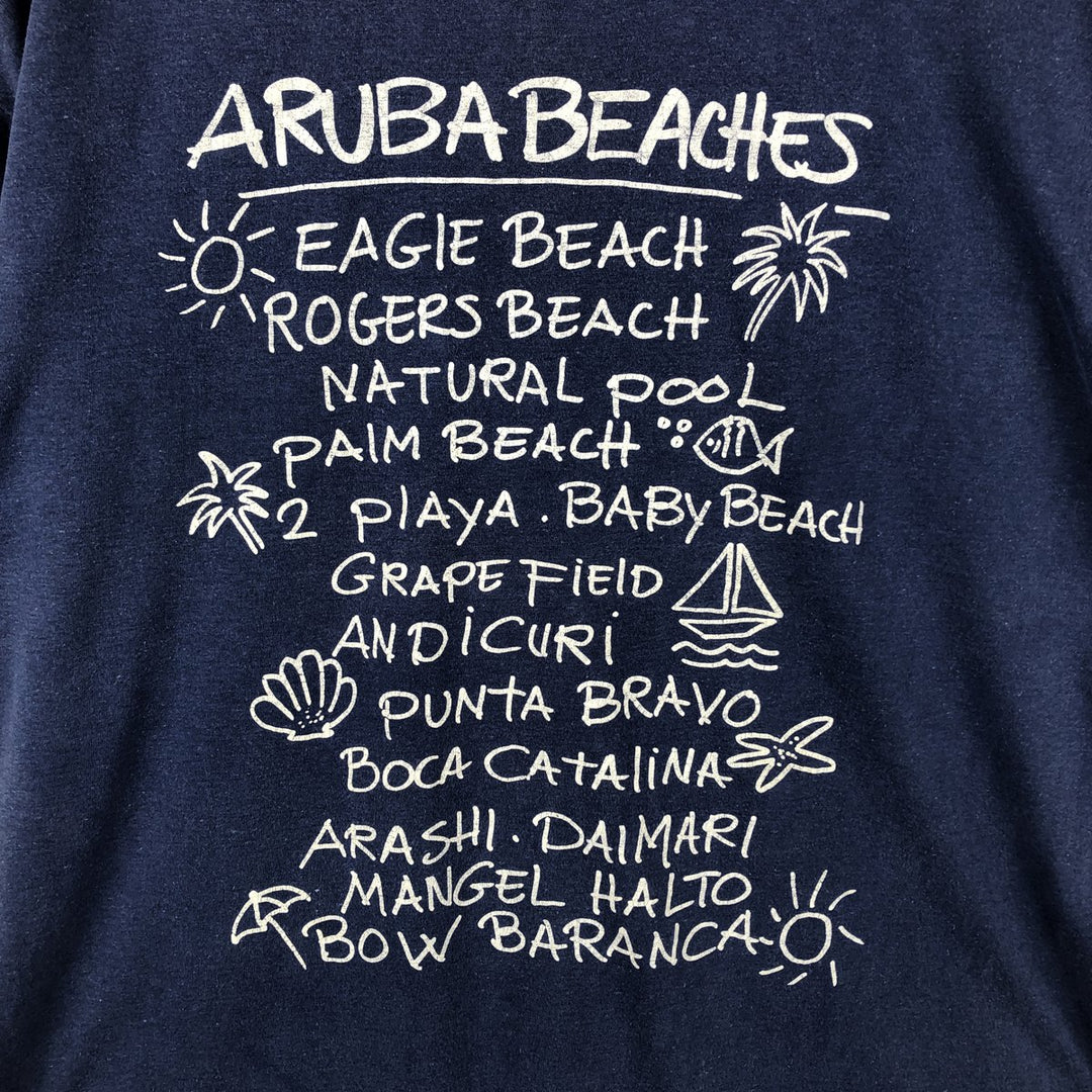 ~90'S Trade Winds Print T-Shirt, Men's Size M (approx.), Vintage cotton navy blue type Vintage Second Hand