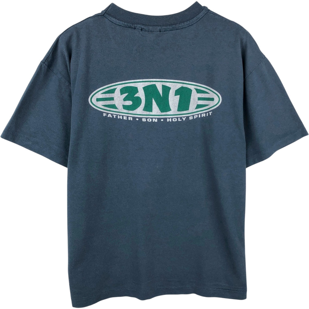 90'S Hanes HEAVYWEIGHT 50 cotton navy blue type Vintage Second Hand