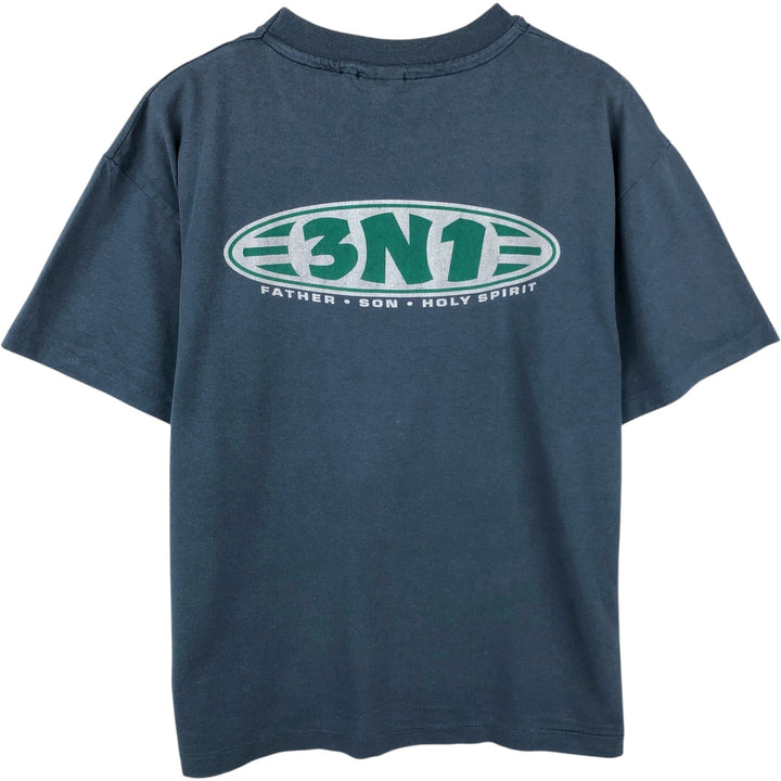 90'S Hanes HEAVYWEIGHT 50 cotton navy blue type Vintage Second Hand