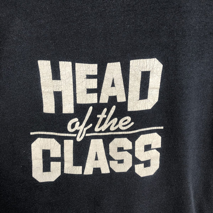 80'S Hanes 100% Cotton Blue Tag Parody Message Print T-Shirt, Made in USA, Men's XL Equivalent, Vintage cotton gray type Vintage Second Hand