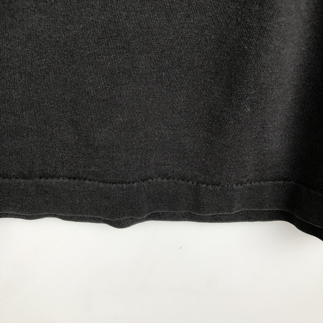 Vintage message print T-shirt, men's size L unclear black type Vintage Second Hand