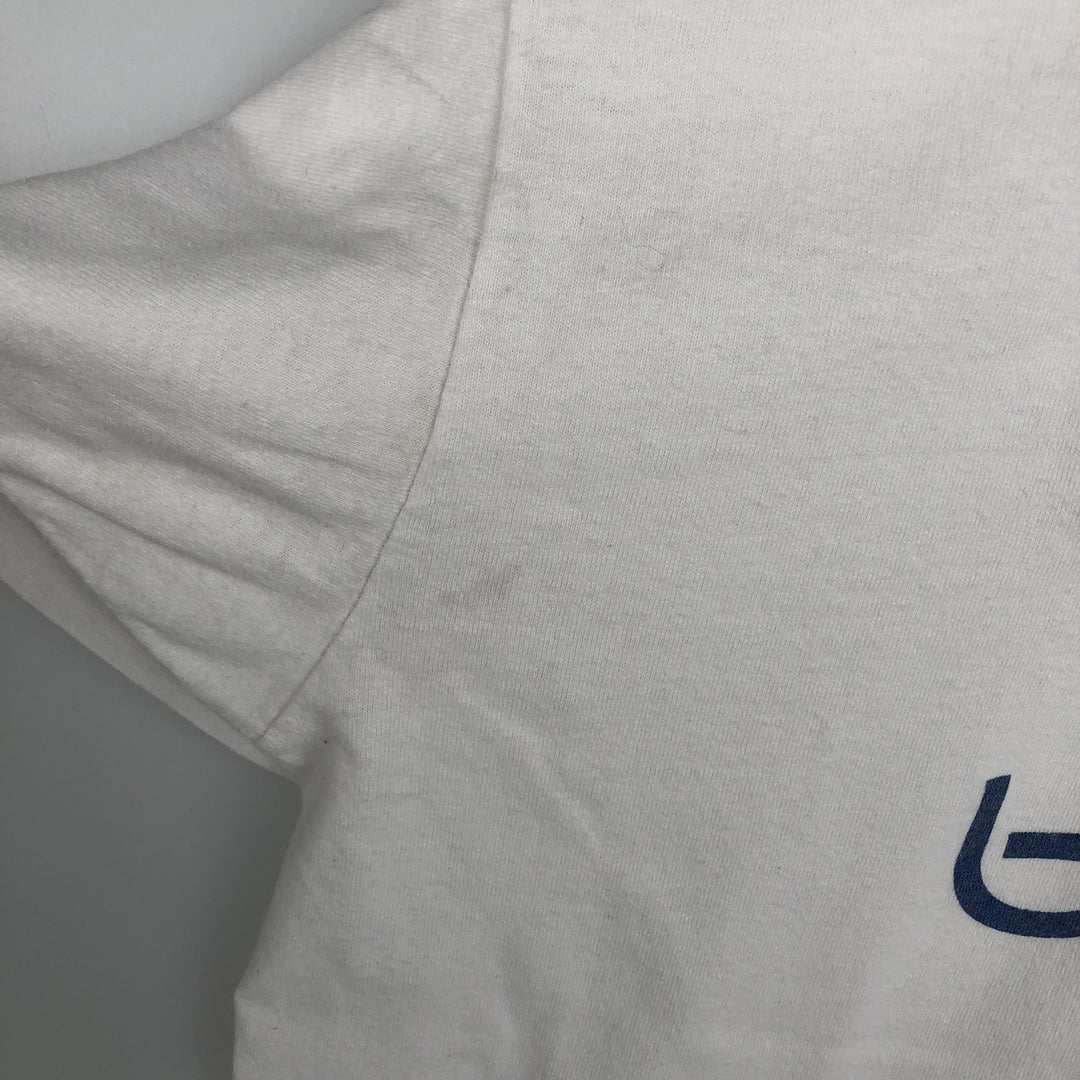 Vintage printed T-shirt, size L for men unclear white type Vintage Second Hand