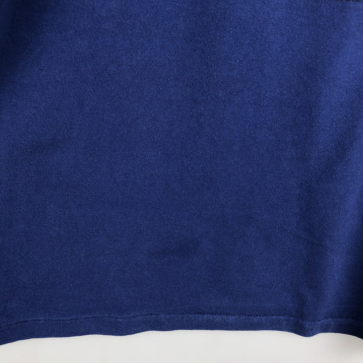 Vintage message print T-shirt, men's size M unclear navy blue type Vintage Second Hand