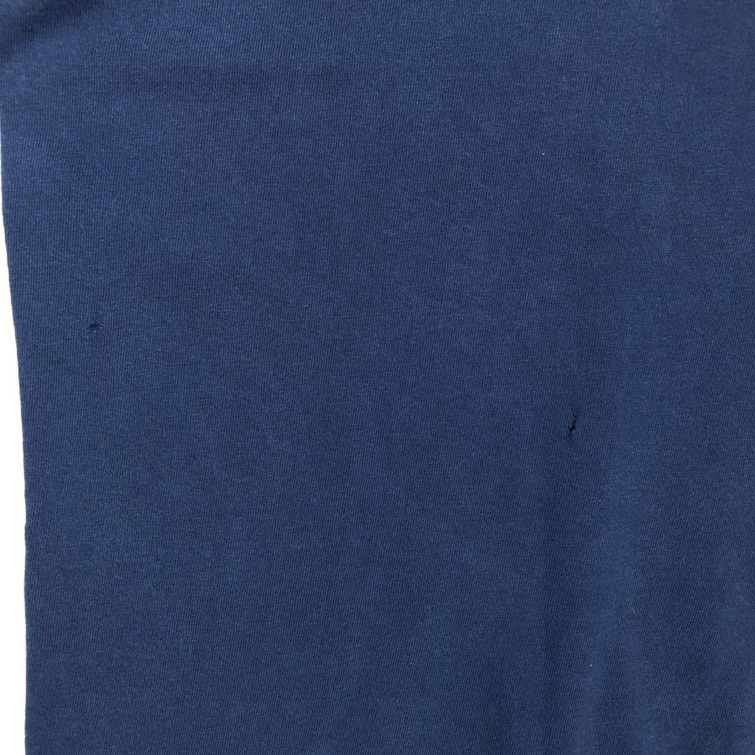 90'S Hanes BEEFY-T USMC Print T-Shirt, Made in USA, Men's Size L (approx.), Vintage cotton navy blue type Vintage Second Hand