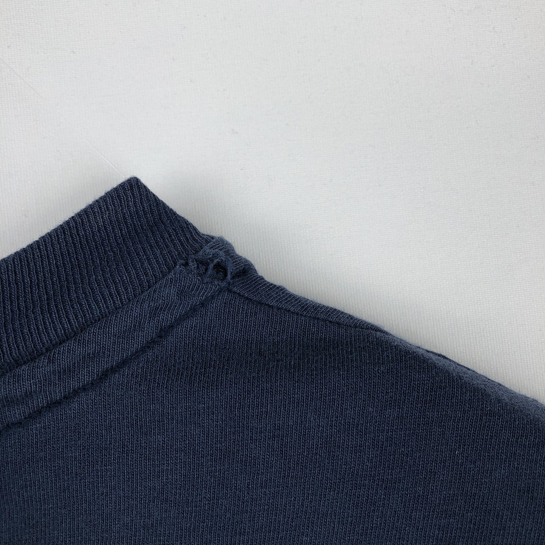 90'S Hanes BEEFY-T USMC Print T-Shirt, Made in USA, Men's Size L (approx.), Vintage cotton navy blue type Vintage Second Hand