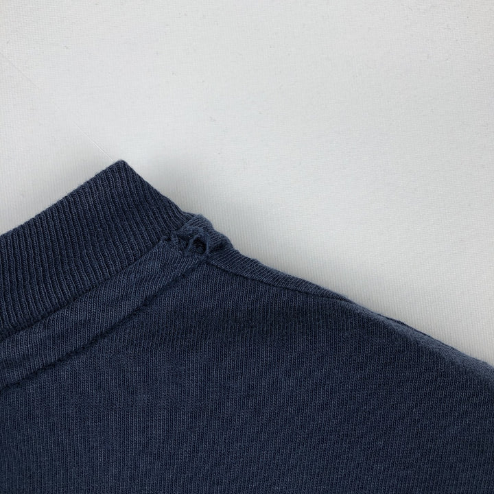 90'S Hanes BEEFY-T USMC Print T-Shirt, Made in USA, Men's Size L (approx.), Vintage cotton navy blue type Vintage Second Hand