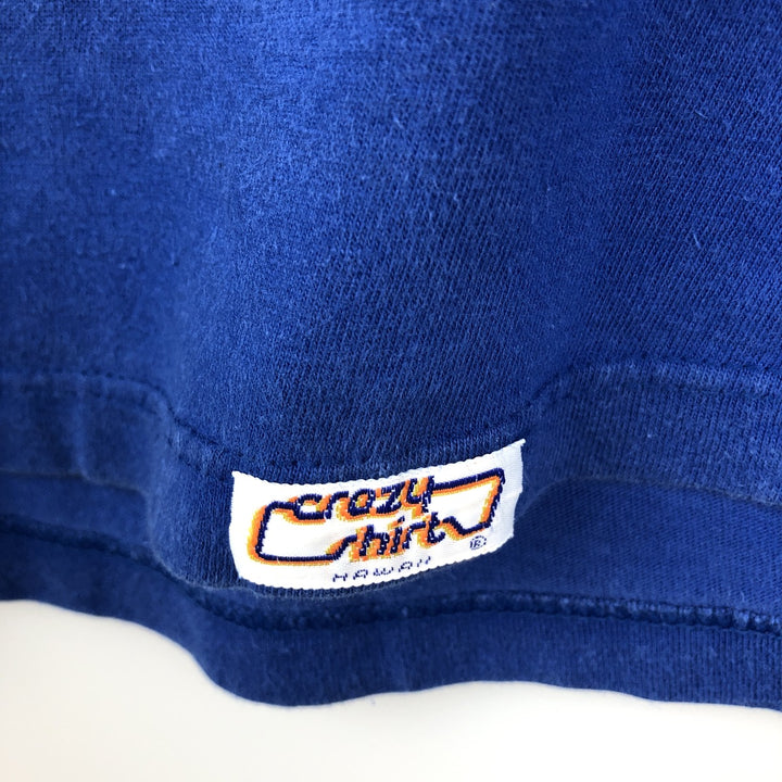 90'S Crazy Shirts Souvenir T-Shirt, Made in USA, Men's XL equivalent, Vintage cotton blue type Vintage Second Hand