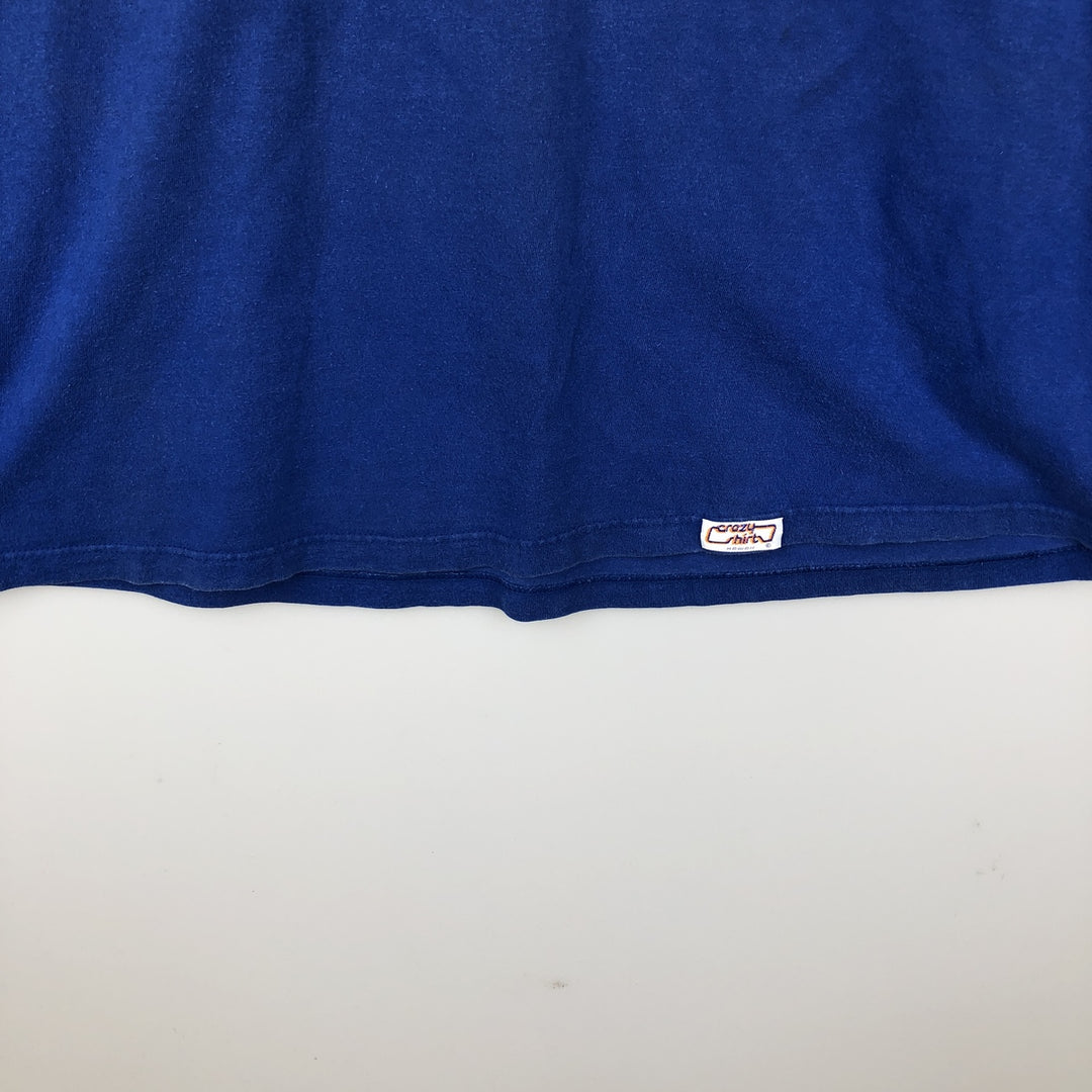 90'S Crazy Shirts Souvenir T-Shirt, Made in USA, Men's XL equivalent, Vintage cotton blue type Vintage Second Hand