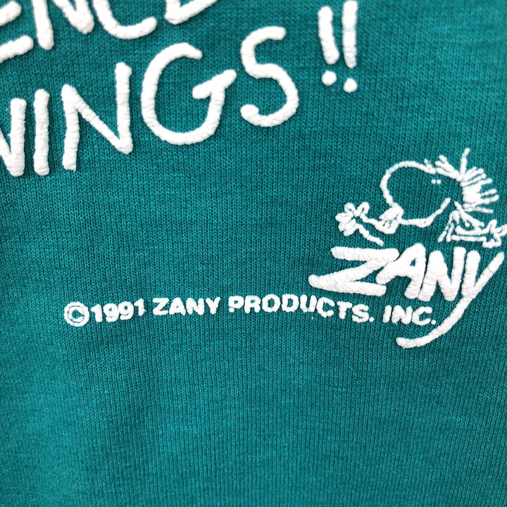 90'S Hanes Fifty-Fifty Blue Tag Printed T-Shirt, Made in USA, Men's Size L (approx.) cotton green type Vintage Second Hand