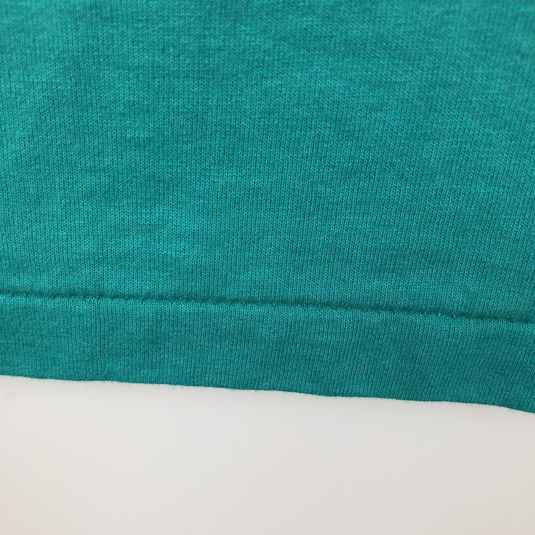 90'S Hanes Fifty-Fifty Blue Tag Printed T-Shirt, Made in USA, Men's Size L (approx.) cotton green type Vintage Second Hand