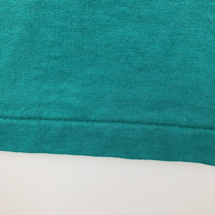 90'S Hanes Fifty-Fifty Blue Tag Printed T-Shirt, Made in USA, Men's Size L (approx.) cotton green type Vintage Second Hand