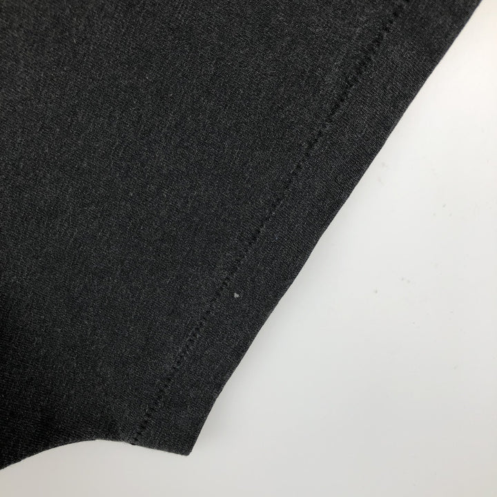 90'S Hanes HEAVYWEIGHT 50 cotton black type Vintage Second Hand