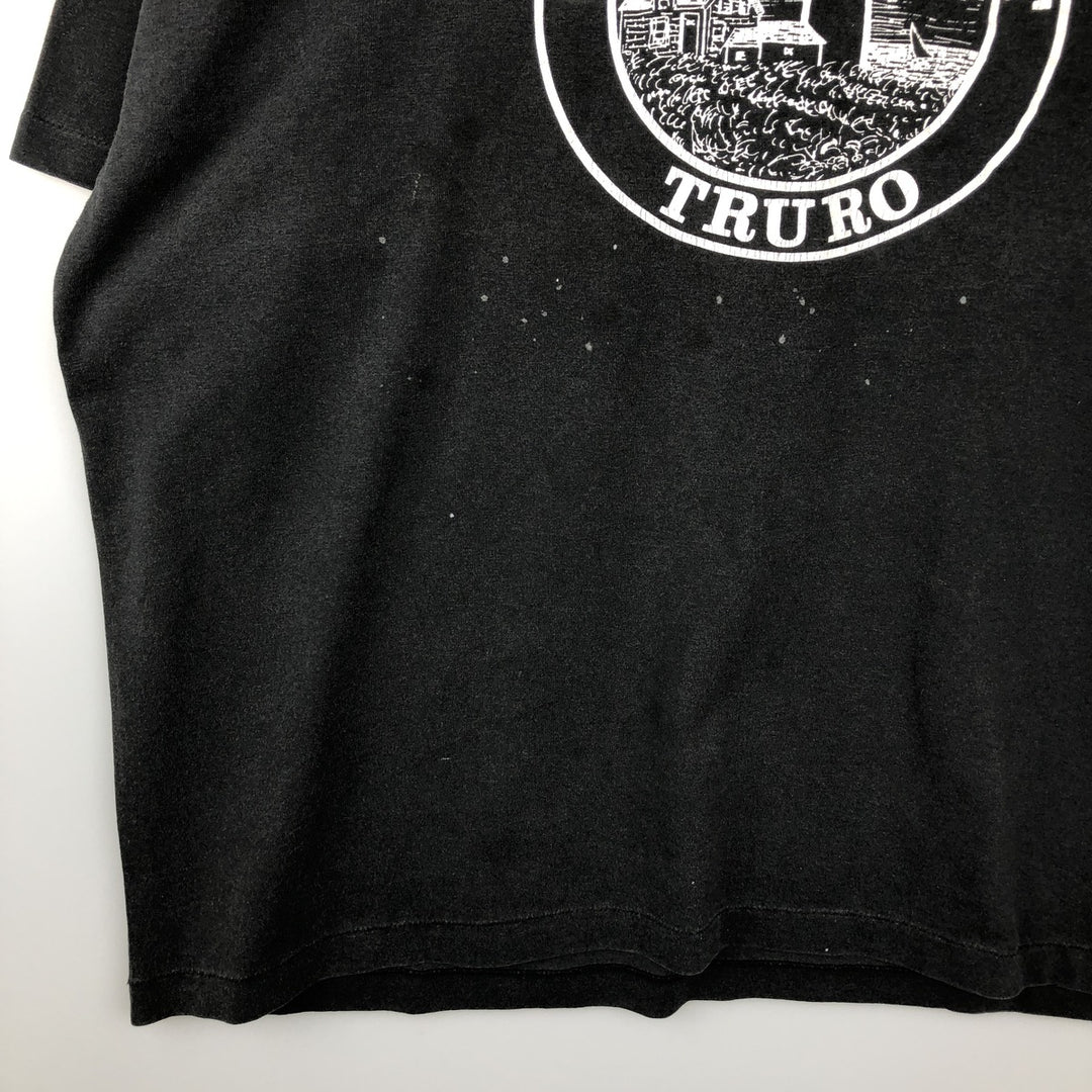 90'S Hanes HEAVYWEIGHT 50 cotton black type Vintage Second Hand