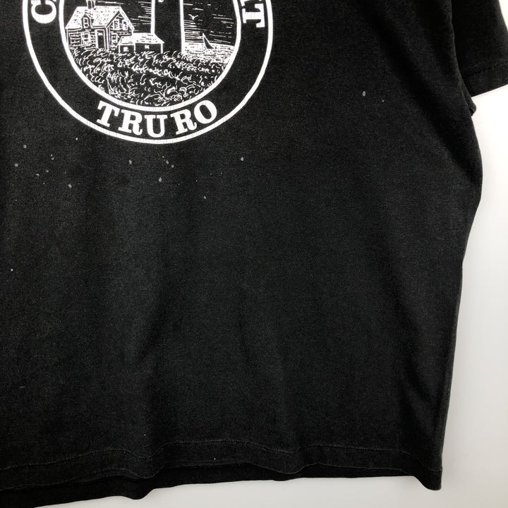 90'S Hanes HEAVYWEIGHT 50 cotton black type Vintage Second Hand