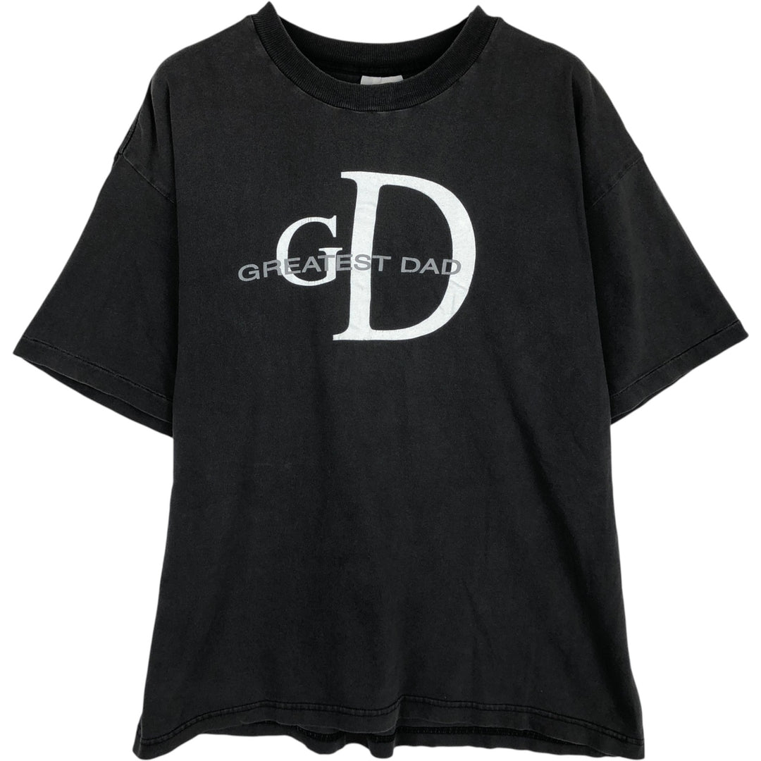 90s-00'S TNT BY TRAU&LOEVNER Print T-Shirt, Men's Size L (approx.) cotton Charcoal Vintage Second Hand