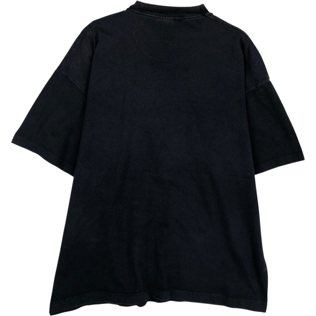 90'S Fruit of the Loom Screen Stars Print T-Shirt, Men's XL (approx.), Vintage cotton black type Vintage Second Hand