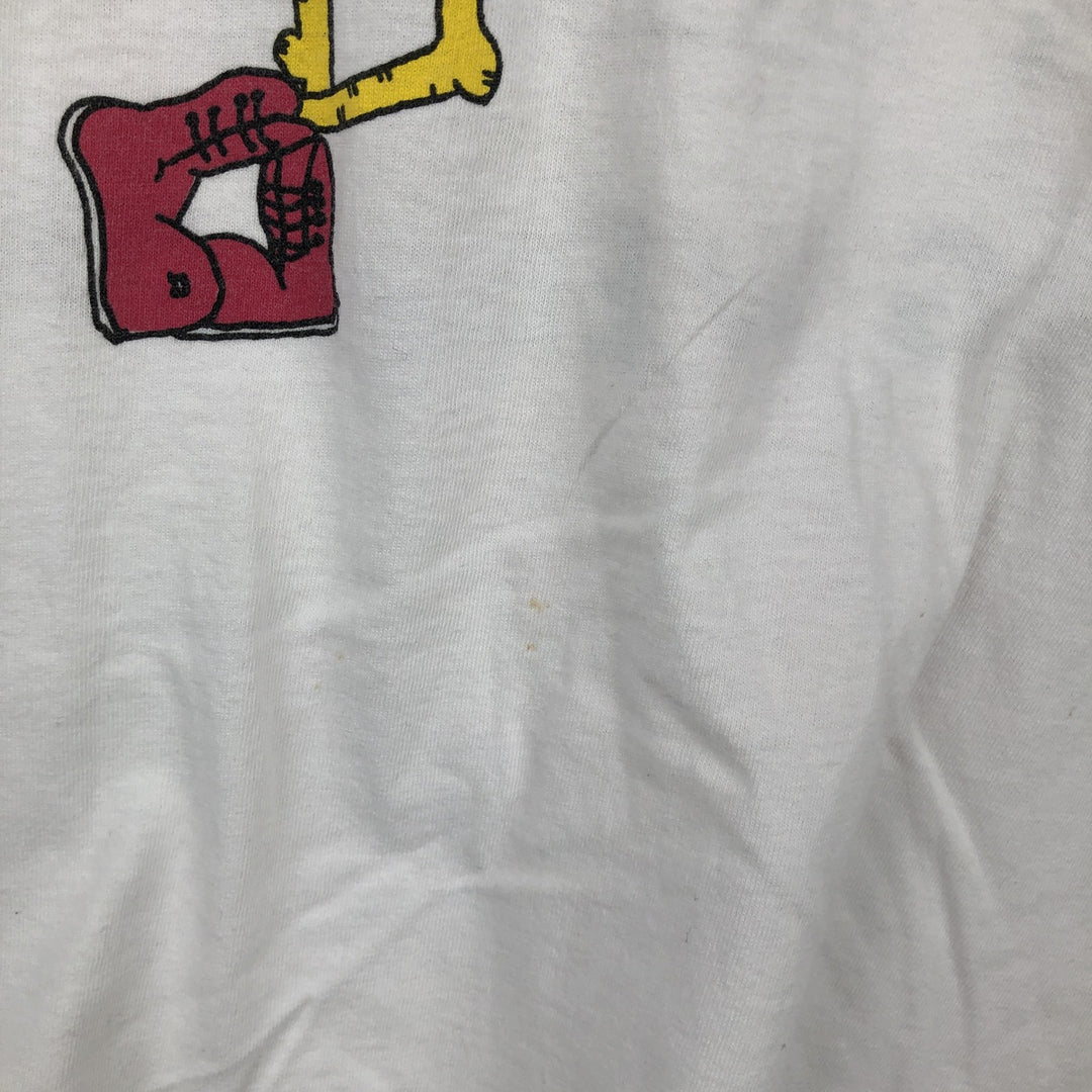 Screen Stars printed T-shirt, made in the USA, men's size XL (equivalent). cotton white type Vintage Second Hand