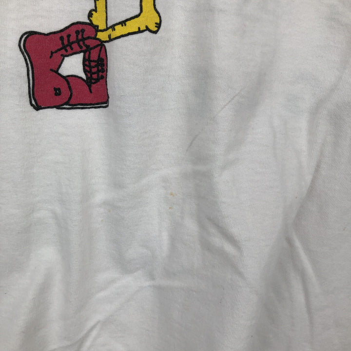 Screen Stars printed T-shirt, made in the USA, men's size XL (equivalent). cotton white type Vintage Second Hand