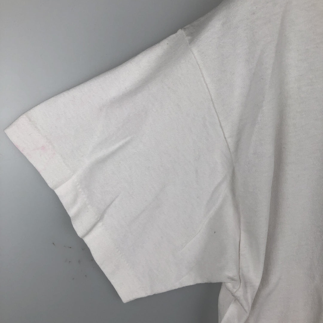 Screen Stars printed T-shirt, made in the USA, men's size XL (equivalent). cotton white type Vintage Second Hand