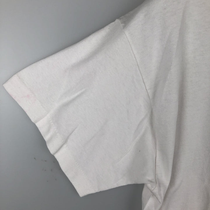 Screen Stars printed T-shirt, made in the USA, men's size XL (equivalent). cotton white type Vintage Second Hand