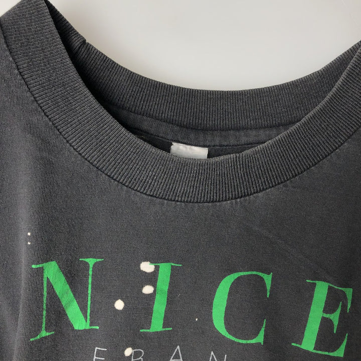 Vintage printed T-shirt from the 1990s, equivalent to men's size L. unclear black type Vintage Second Hand