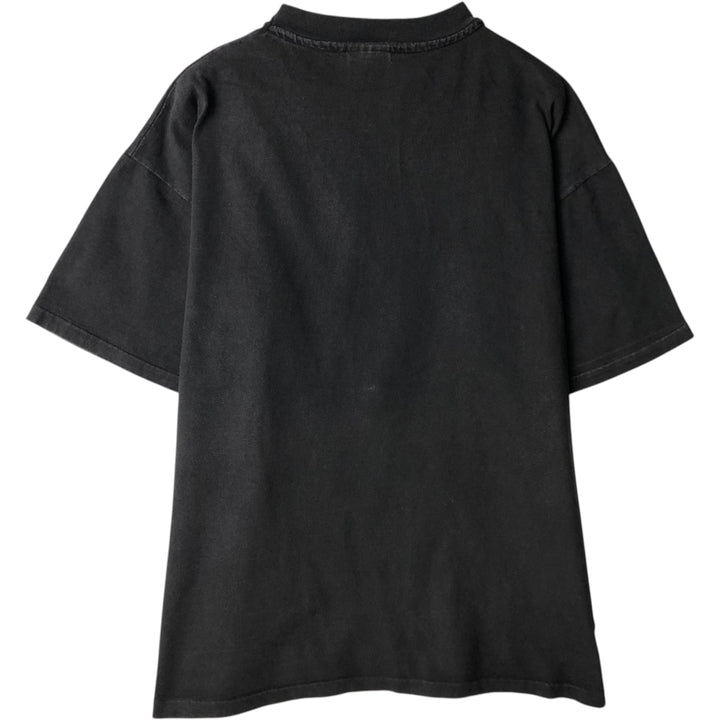 90'S Hanes BEEFY-T Printed T-shirt Made in USA Men's XL Vintage cotton black type Vintage Second Hand