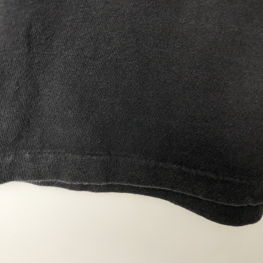 90'S Hanes BEEFY-T Printed T-shirt Made in USA Men's XL Vintage cotton black type Vintage Second Hand