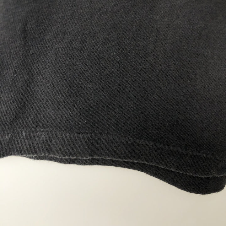 90'S Hanes BEEFY-T Printed T-shirt Made in USA Men's XL Vintage cotton black type Vintage Second Hand