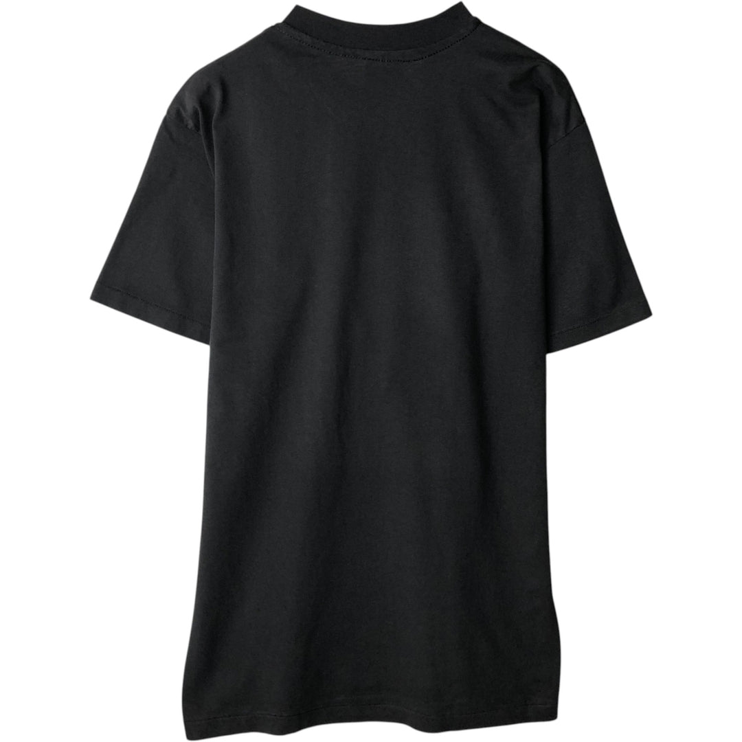 80'S Hanes Fifty-Fifty Blue Tag Printed T-Shirt, Made in USA, Men's Size L (approx.) cotton black type Vintage Second Hand