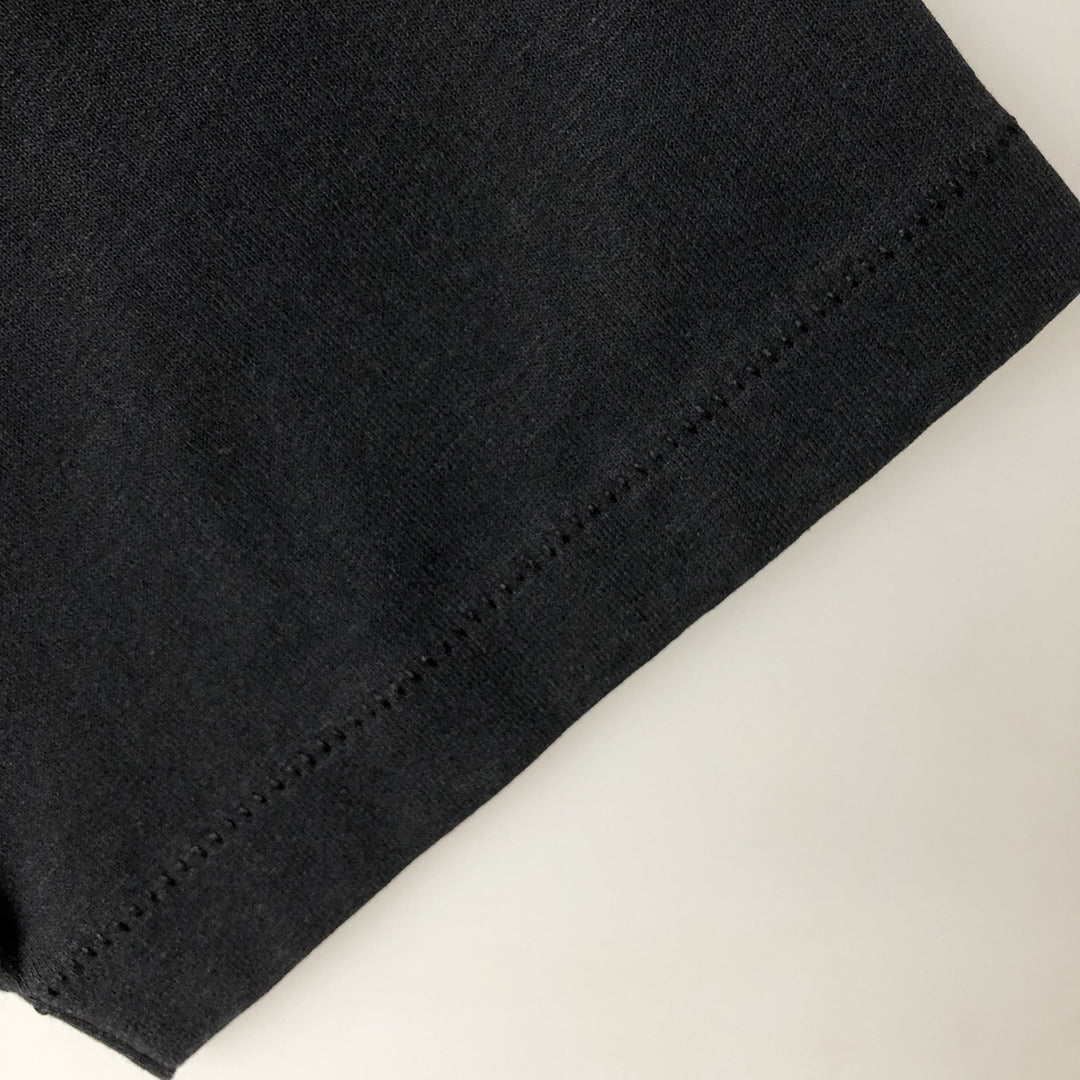 80'S Hanes Fifty-Fifty Blue Tag Printed T-Shirt, Made in USA, Men's Size L (approx.) cotton black type Vintage Second Hand