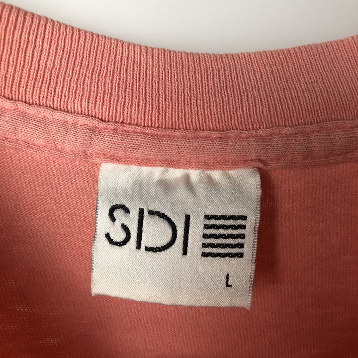90'S SDI Print T-Shirt, Made in USA, Men's Size L (Equivalent), Vintage cotton coral Vintage Second Hand