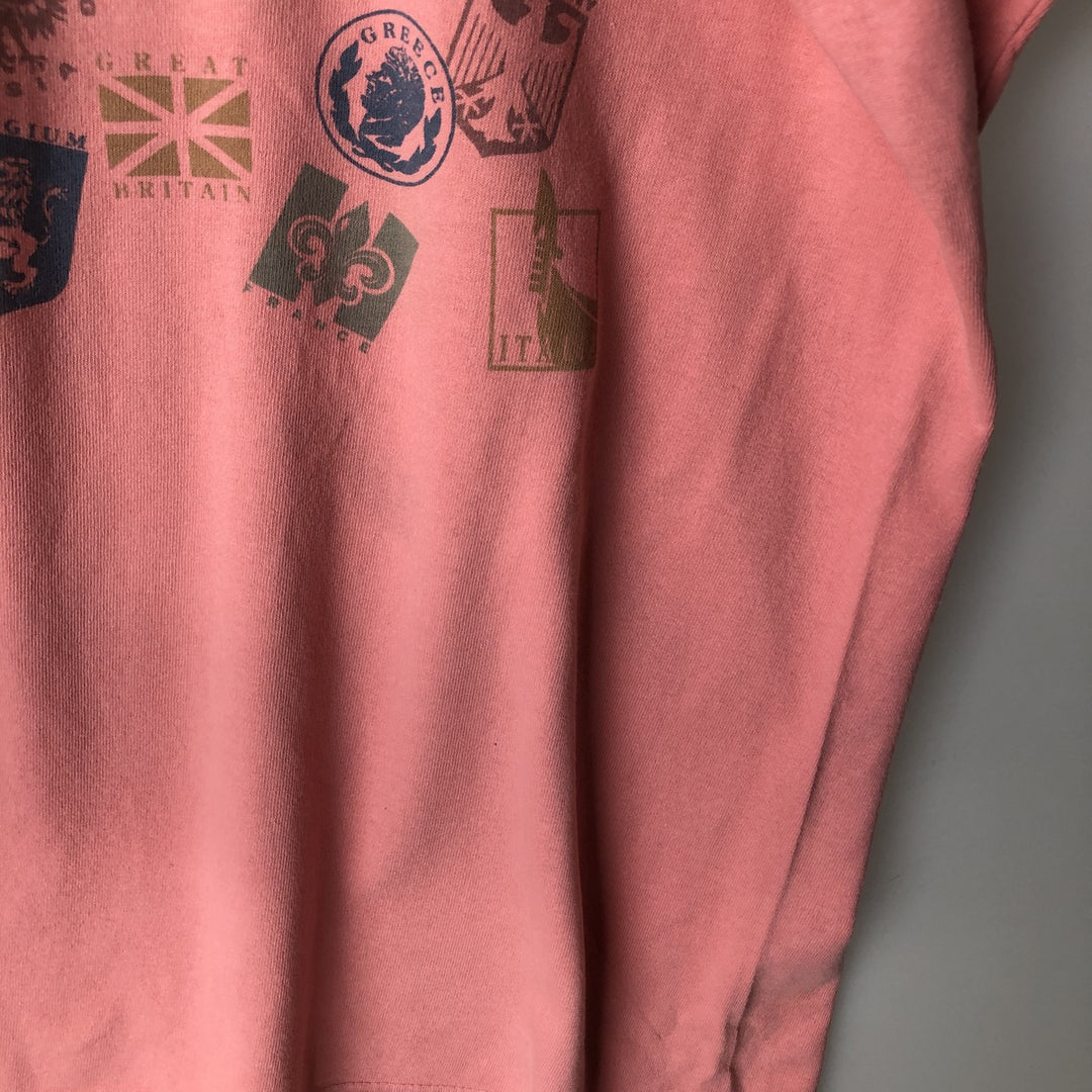 90'S SDI Print T-Shirt, Made in USA, Men's Size L (Equivalent), Vintage cotton coral Vintage Second Hand
