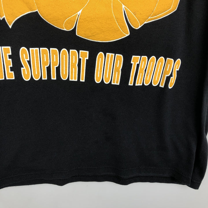 90'S Sofie Operation Desert Storm Print T-Shirt, Made in USA, Men's Size L (approx.), Vintage polyester black type Vintage Second Hand