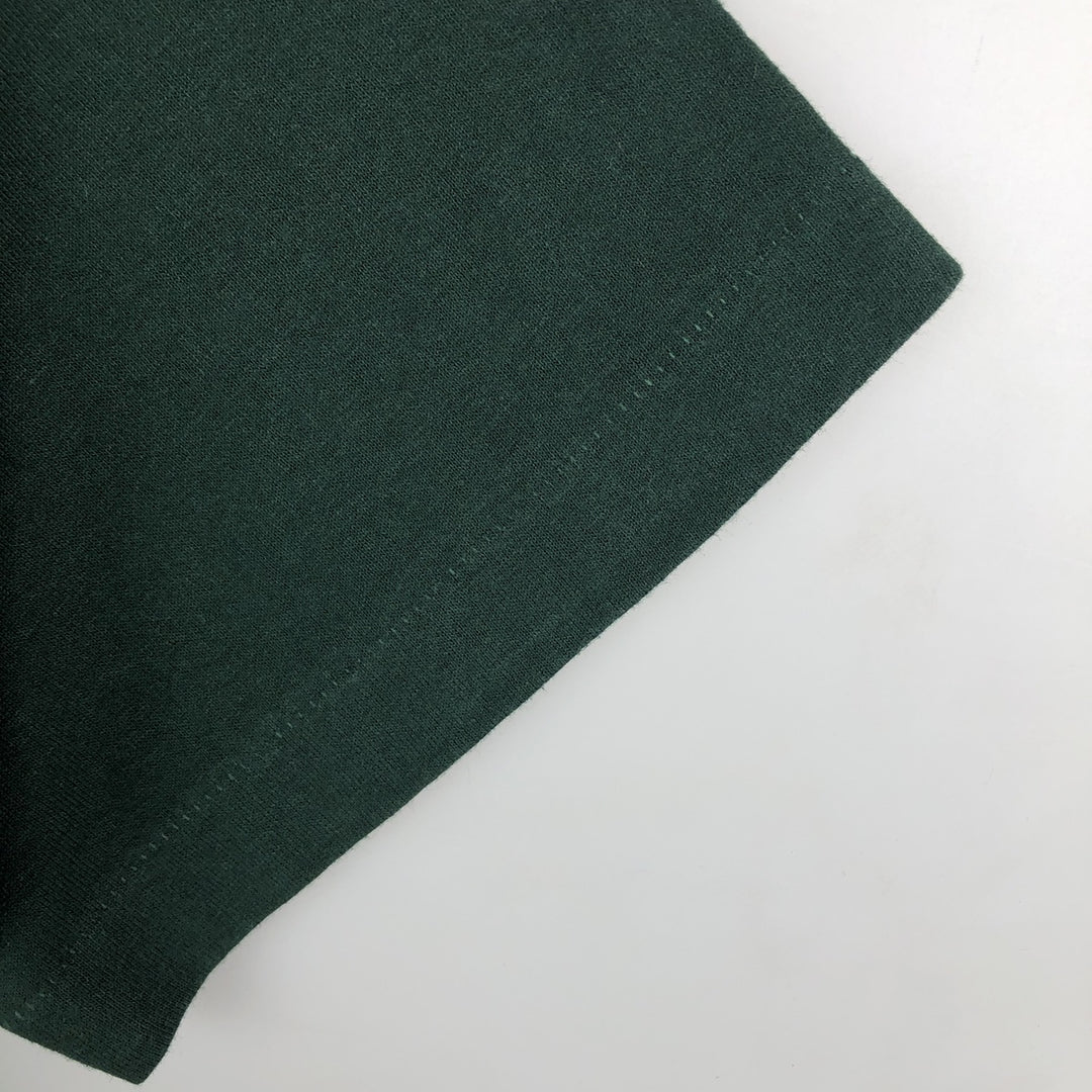 2000'S Fruit of the Loom Eagle Pattern Print T-Shirt, Made in Canada, Men's Size L (approx.) cotton green type Vintage Second Hand