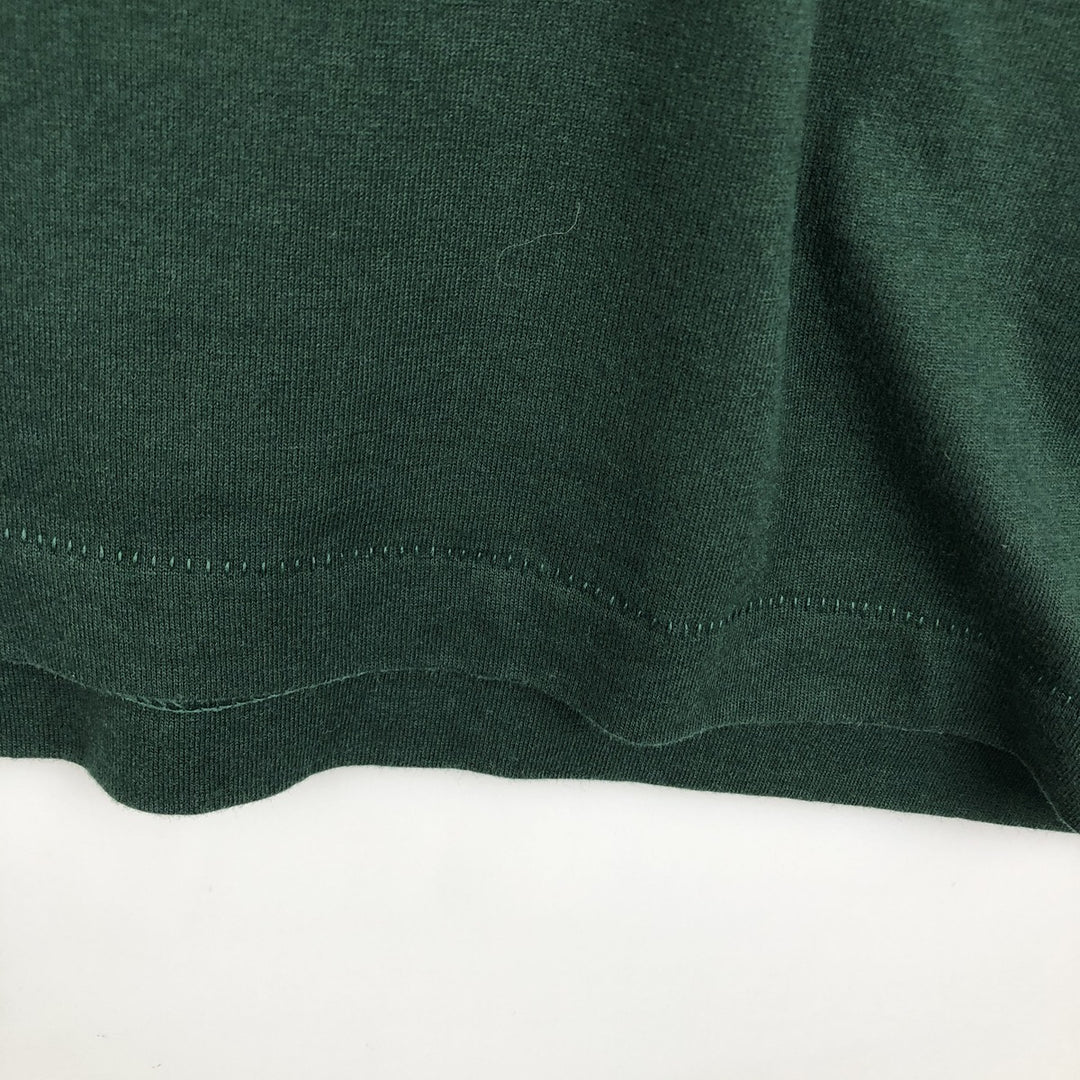 2000'S Fruit of the Loom Eagle Pattern Print T-Shirt, Made in Canada, Men's Size L (approx.) cotton green type Vintage Second Hand