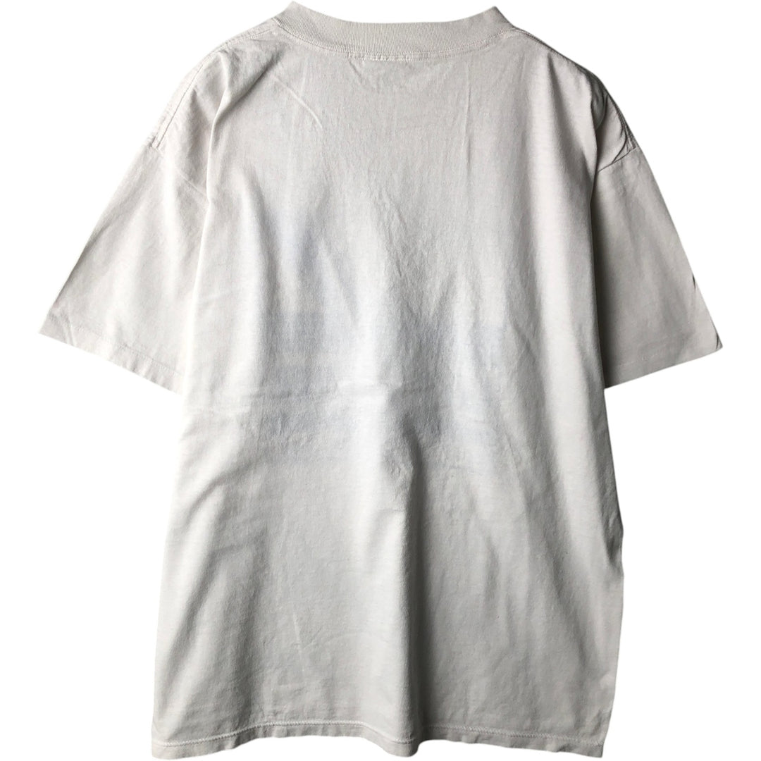 Printed T-shirt, men's size XL unclear white type Vintage Second Hand