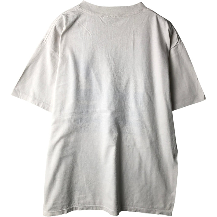 Printed T-shirt, men's size XL unclear white type Vintage Second Hand